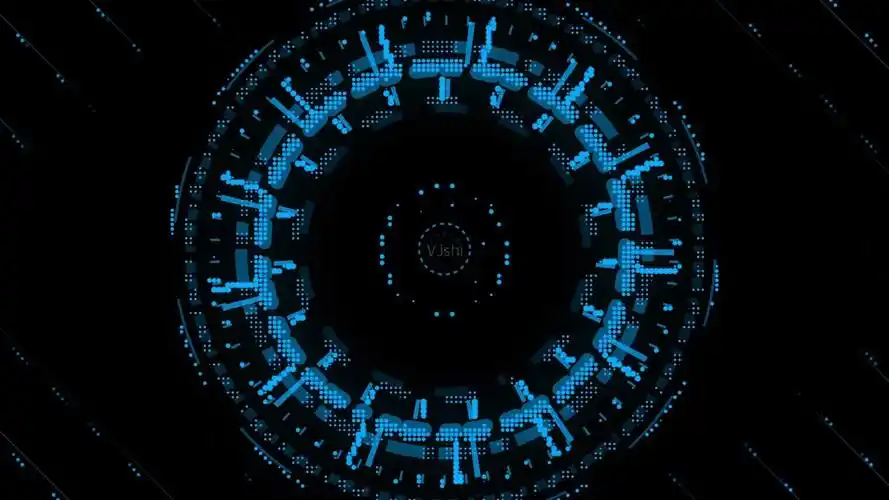 高科技hud界面元素动画