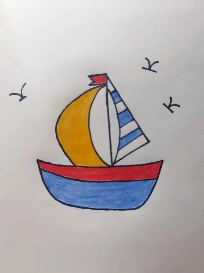 帆船7715简笔画.