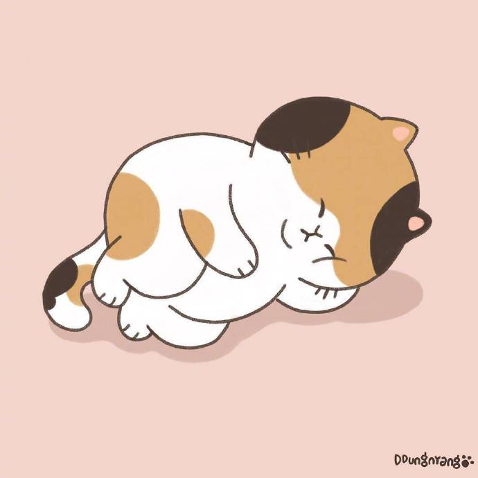 可爱无水印卡通猫咪头像插画萌萌哒懒肥猫. 来自lucky宠物摄影 - 微博