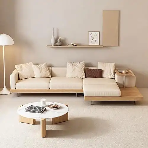 日式原木侘寂风格沙发