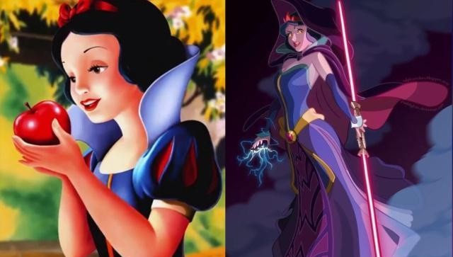 当迪士尼公主黑化后,"白雪公主"霸气,"灰姑娘"惊悚!_手机搜狐网