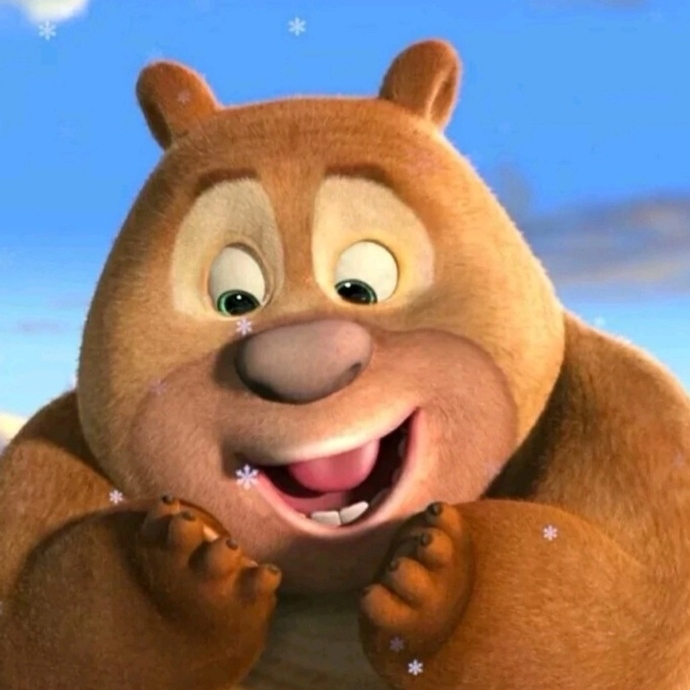 可爱软萌的熊二动漫头像