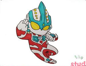 银河奥特曼斯特利姆形态的简笔画