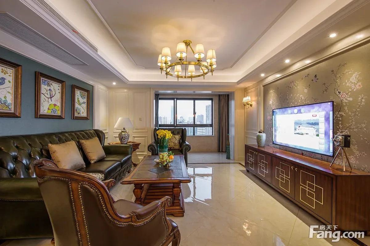 山韵佳苑140平现代美式风格实景样板间