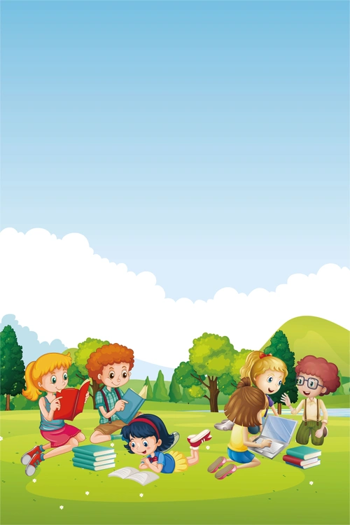 儿童学习小学生六一儿童节海报背景素材