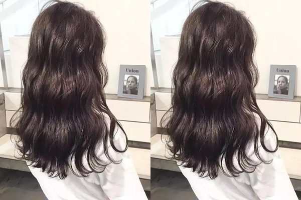 中长发水波纹烫发气质翻倍挡不住的时尚感