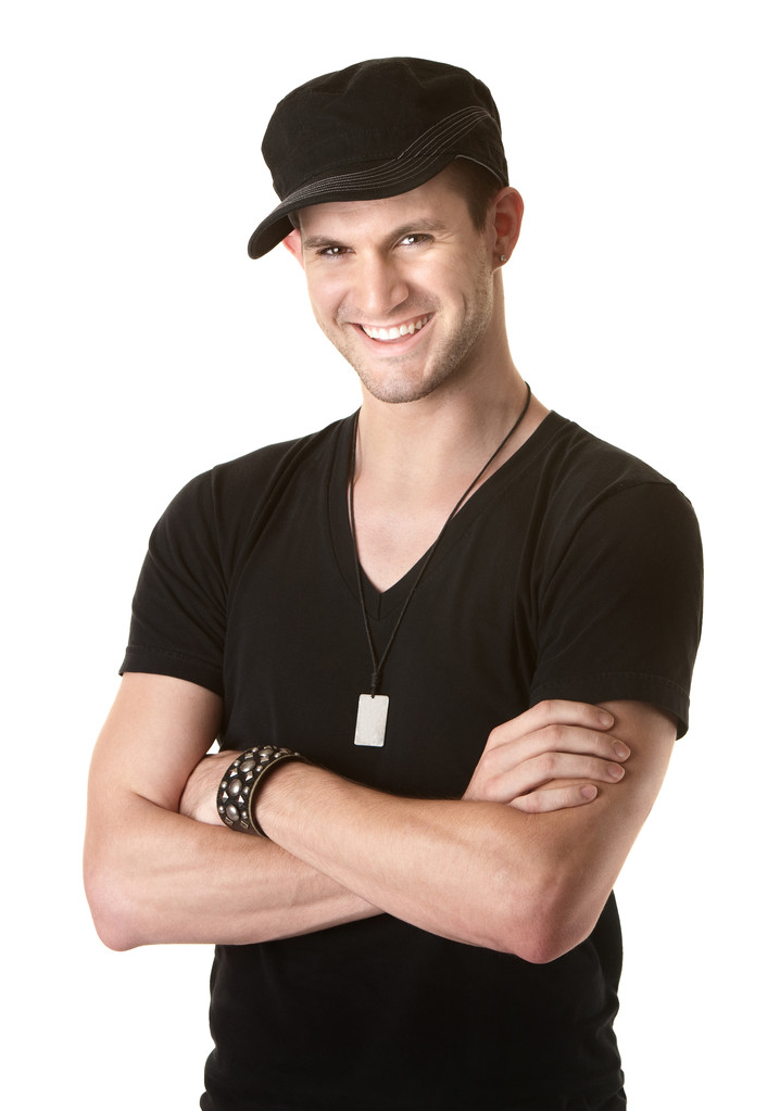 快乐的年轻人,快乐年轻白人帅哥在白色的背景