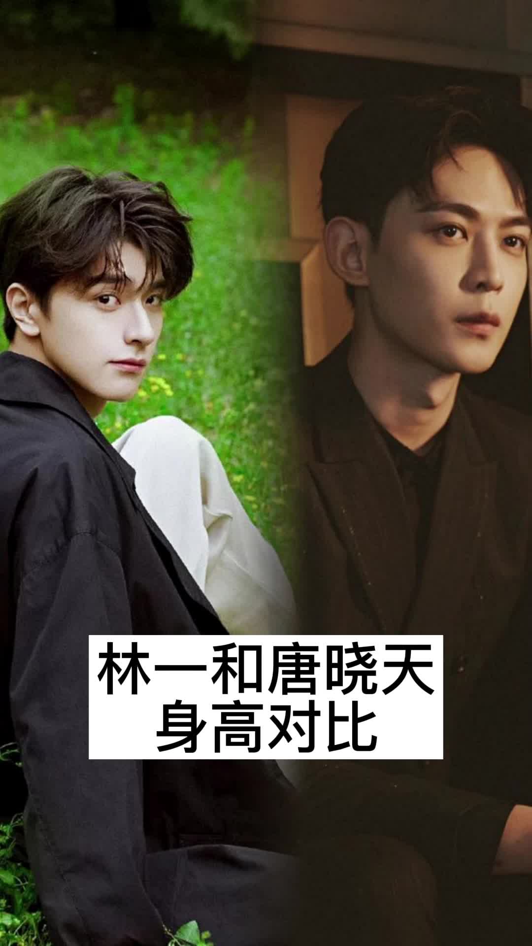 林一和唐晓天身高对比,你了解了吗