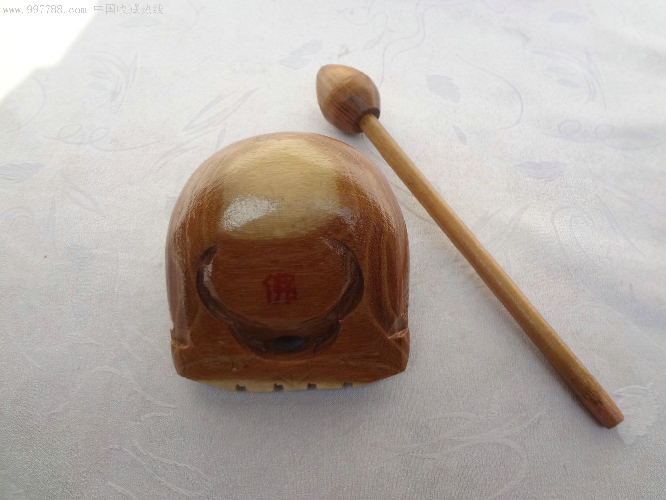 音质清脆洪亮的老木鱼