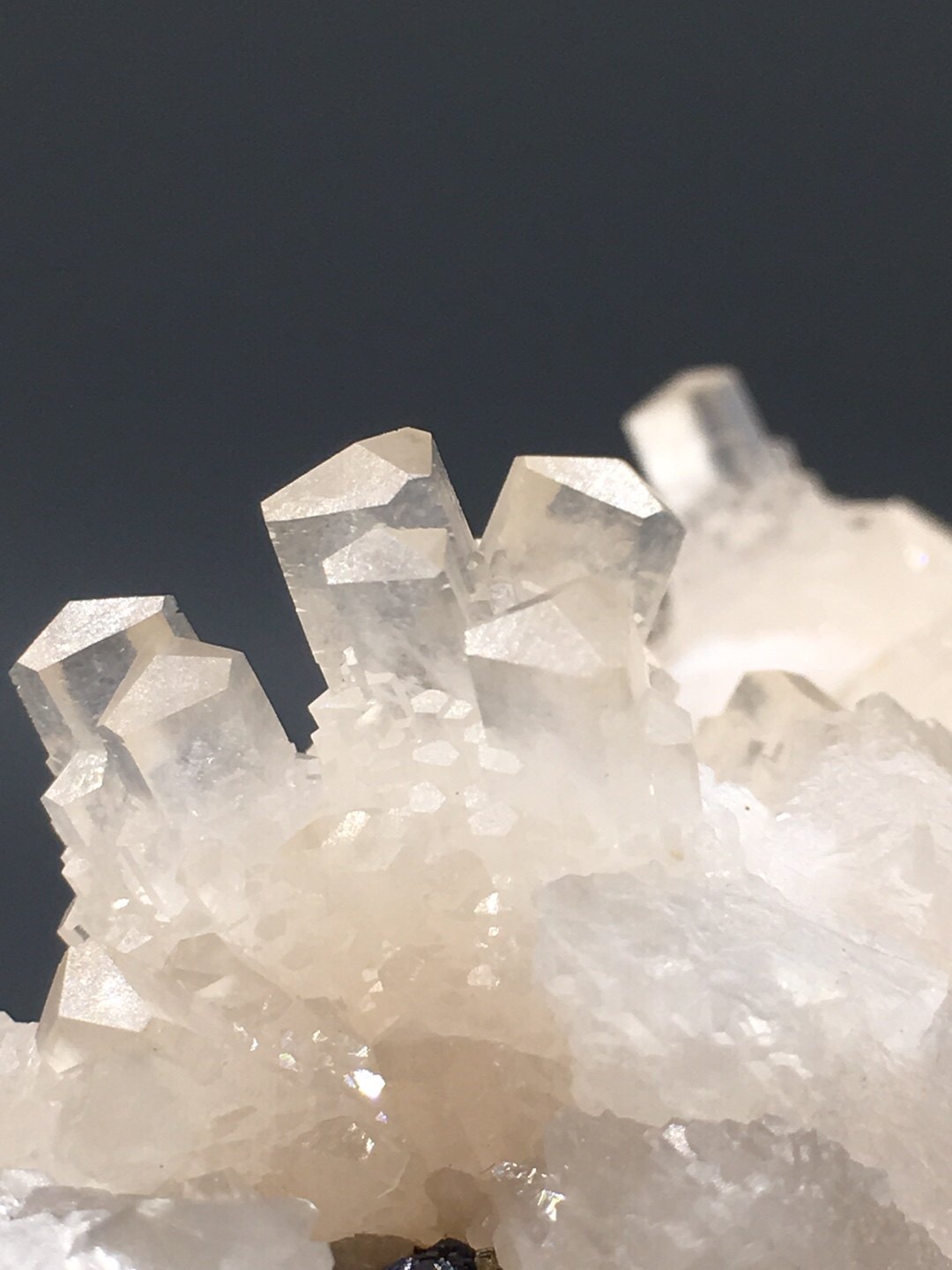 湖南塔状阶梯淡粉透亮方解石天然矿石宝石矿物摆件