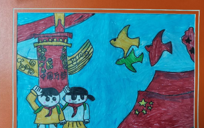 国庆节海报【国庆节海报手绘小学生简单】