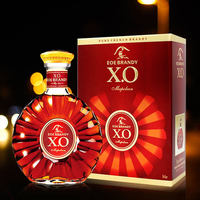 【秩富】 2箱 法国欧邑拿破仑xo白兰地洋酒500ml*6瓶*2箱