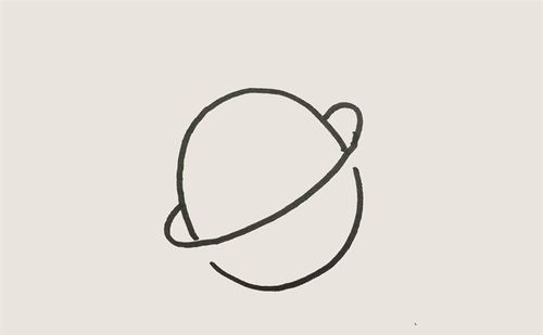 宇宙海王星的简笔画