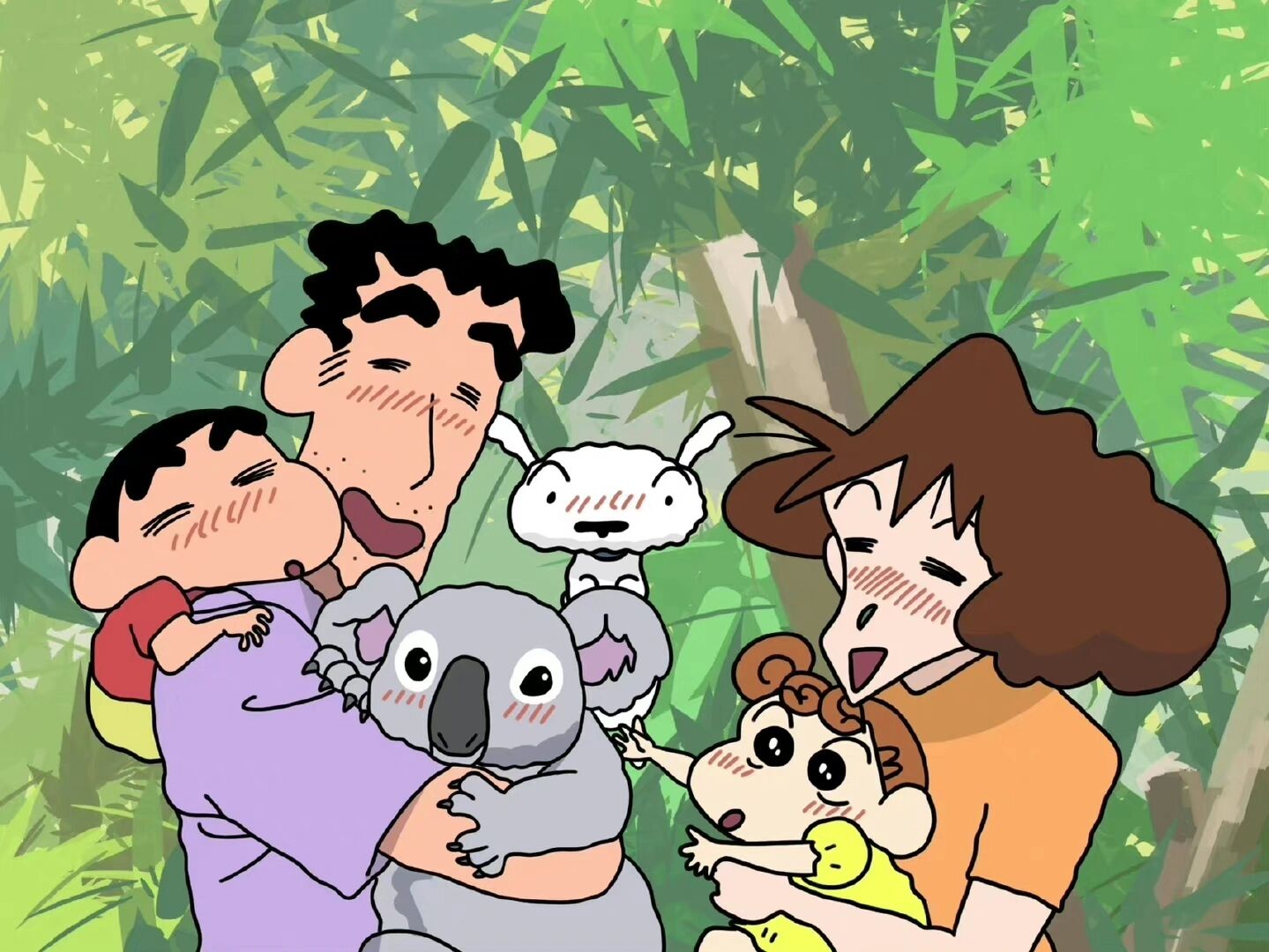 蜡笔小新|壁纸 小新一家的幸福时刻