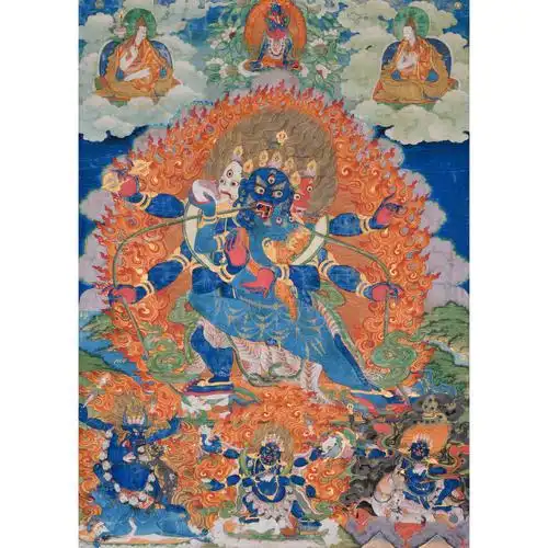 大轮金刚手唐卡