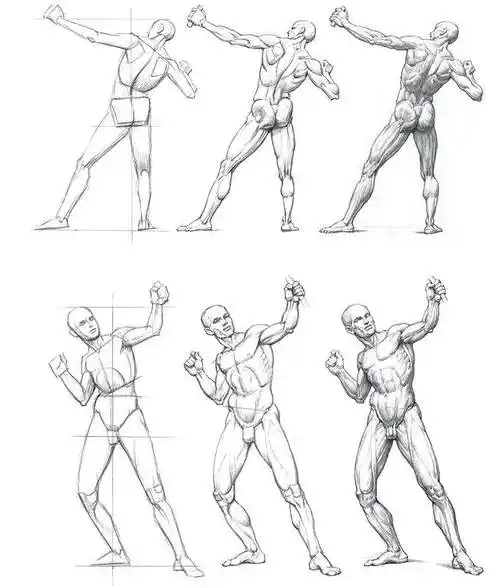 人体结构绘画教学书正版游戏动漫人体结构造型手绘技法 伯里曼速写