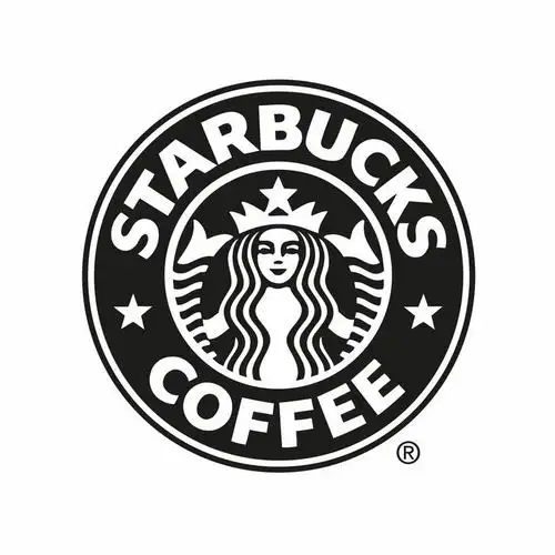 黑色星巴克咖啡logo标志png图片免抠矢量素材