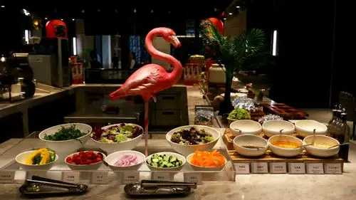 温德姆酒店的自助早餐厅*苏州,吴江,汾湖高新开发区(20年9月9曰摄)