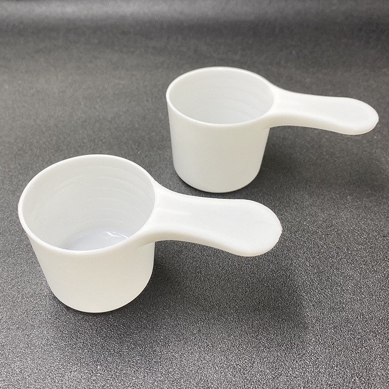 现货白色35克70毫升全新pp塑料勺透明带刻度70ml液体量勺35g平勺