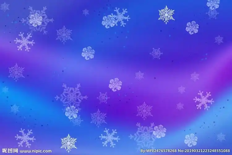 雪花炫彩颜色背景海报背景图片