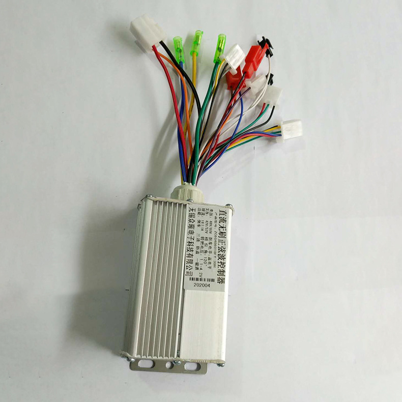 正弦波电动车控制器36v48v60v 6管350w通用直流无刷电动车控制器