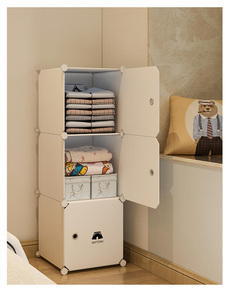 矮衣柜小衣柜单人小型衣柜挂式现代简约卧室出租房宿舍用简易塑料单人