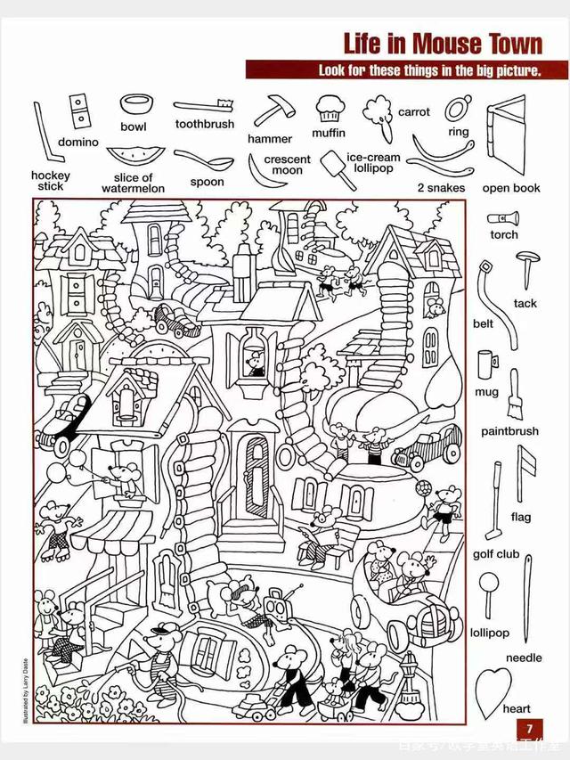 英文版图画捉迷藏