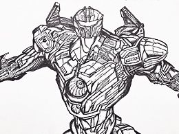 环太平洋危险流浪简笔画