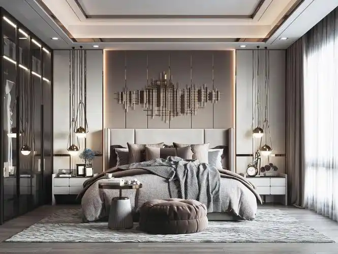 现代轻奢主卧室