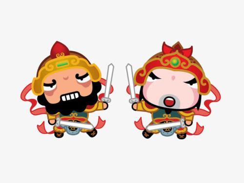 门神秦叔宝简笔画q版