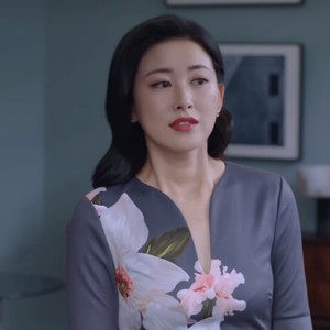 精英律师戴曦栗娜同款连衣裙包臀裙铅笔裙秋冬新短袖印花中长款裙