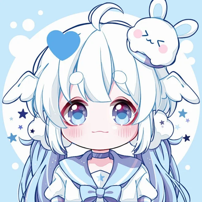 二次元q版萌女生