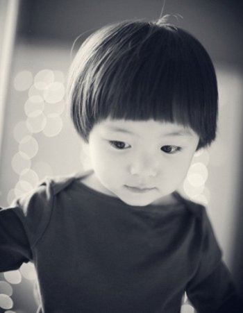 女宝宝个性短发型 小孩西瓜头短发发型