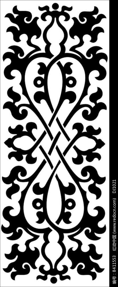 镂空花纹欧式花雕刻图案