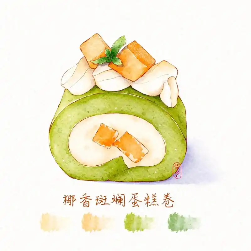 ipad水彩甜品蛋糕.#水彩 #procreate绘画 #手 - 抖音