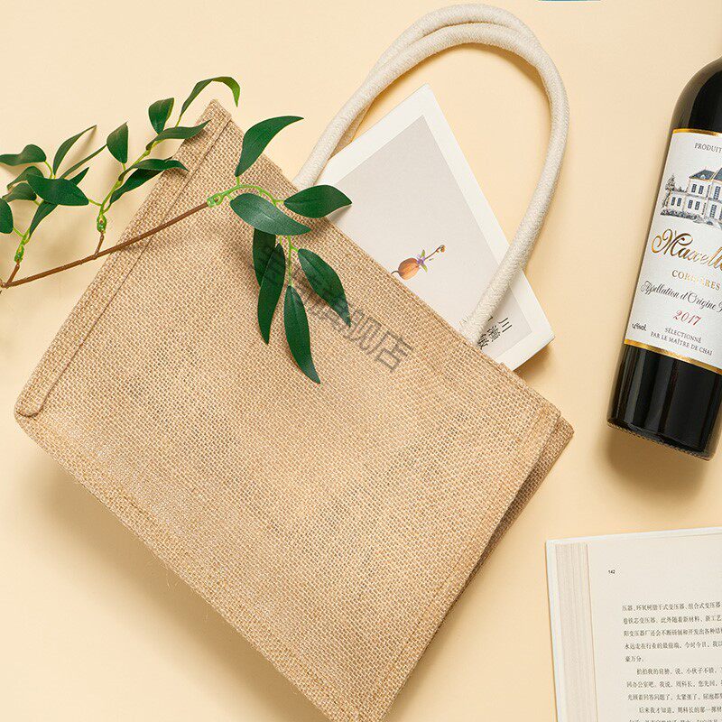 无印良品muji麻布布袋diy改造手绘复古简易购物购物袋