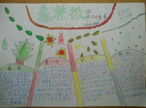 五年级组共读《森林报》成果展示