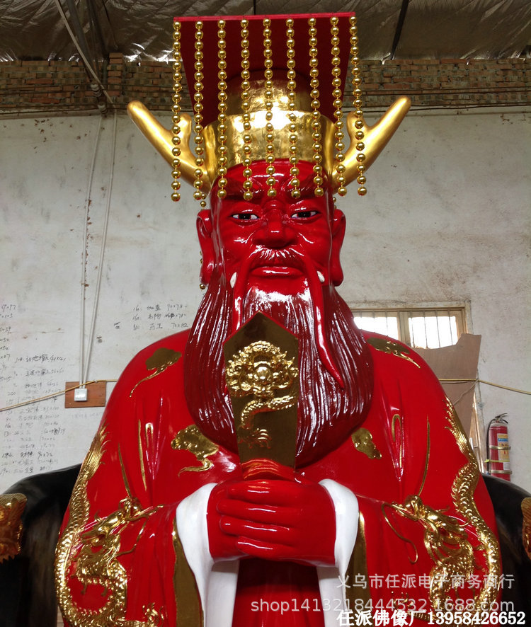 四海龙王2米树脂佛像批发龙王像东海南海西海北海龙王寺院摆件