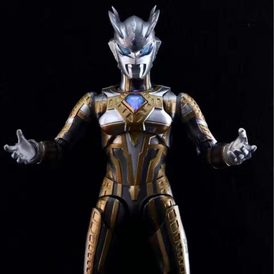 赛罗奥特曼手办同款shf光辉闪耀形态触控可发光关节可动玩具 磁控发光