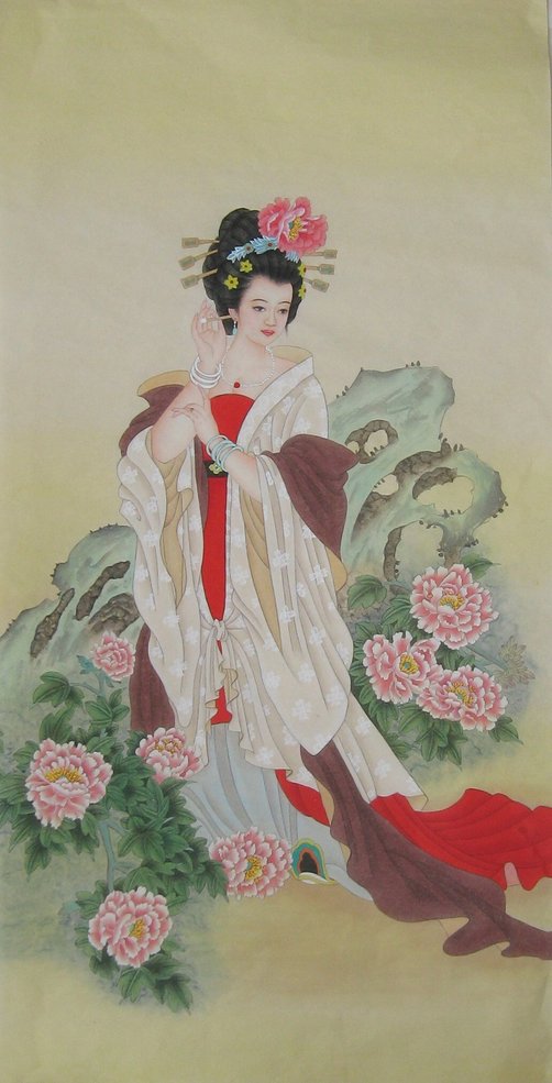 的女子,也是历代画家热衷描绘的对象,中国画中还有专门的"仕女画"类别