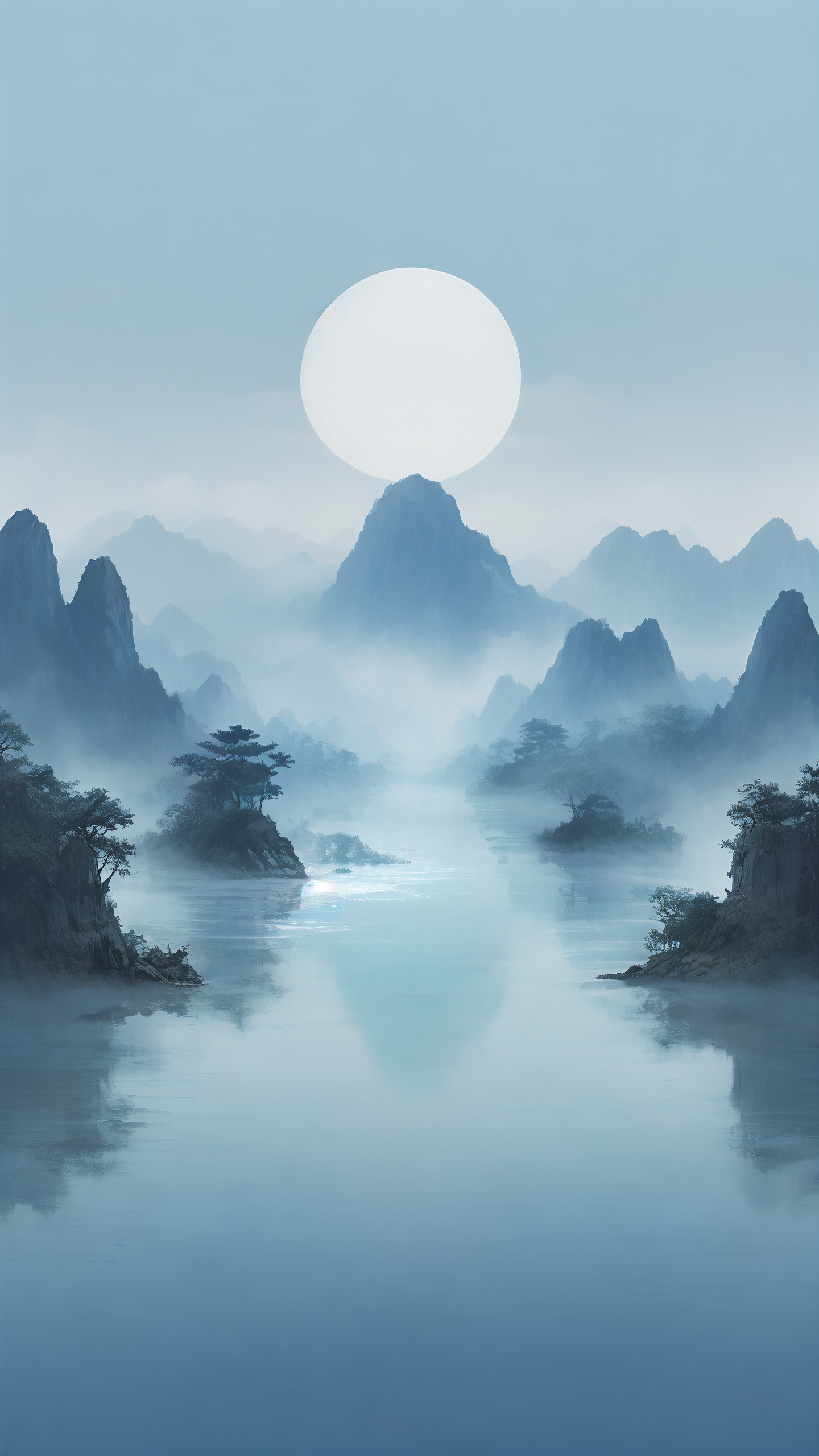 97蓝色竖版背景壁纸,清新又治愈97 97蓝色竖版背景壁纸来啦!