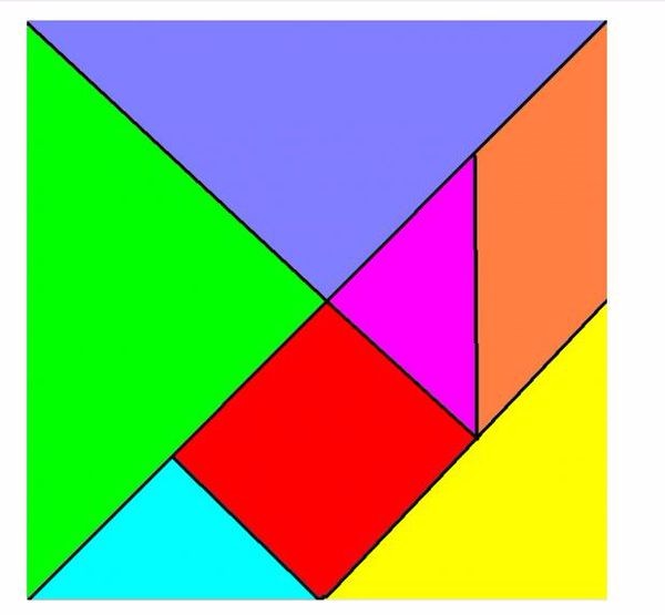 七巧板由几种不同的图形