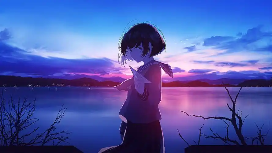 飞向明天 女生水手服2k动漫壁纸