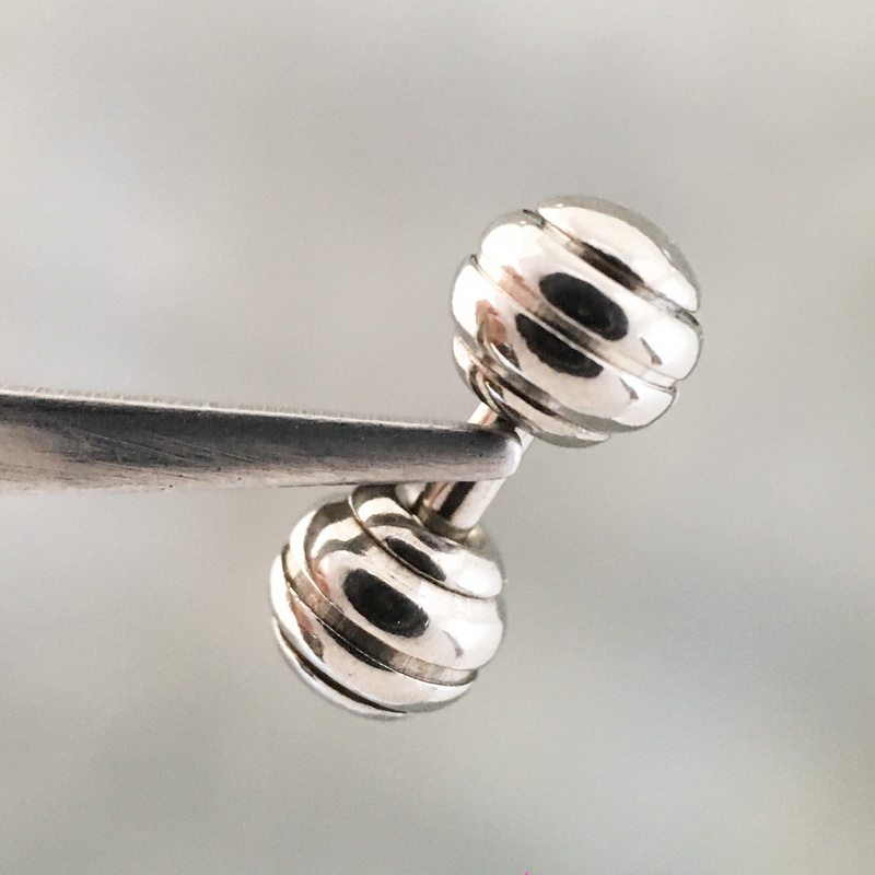 短杆系带钉男士性感穿刺饰品朋克钛钢球刻纹男性摩擦钉穿孔pa万能