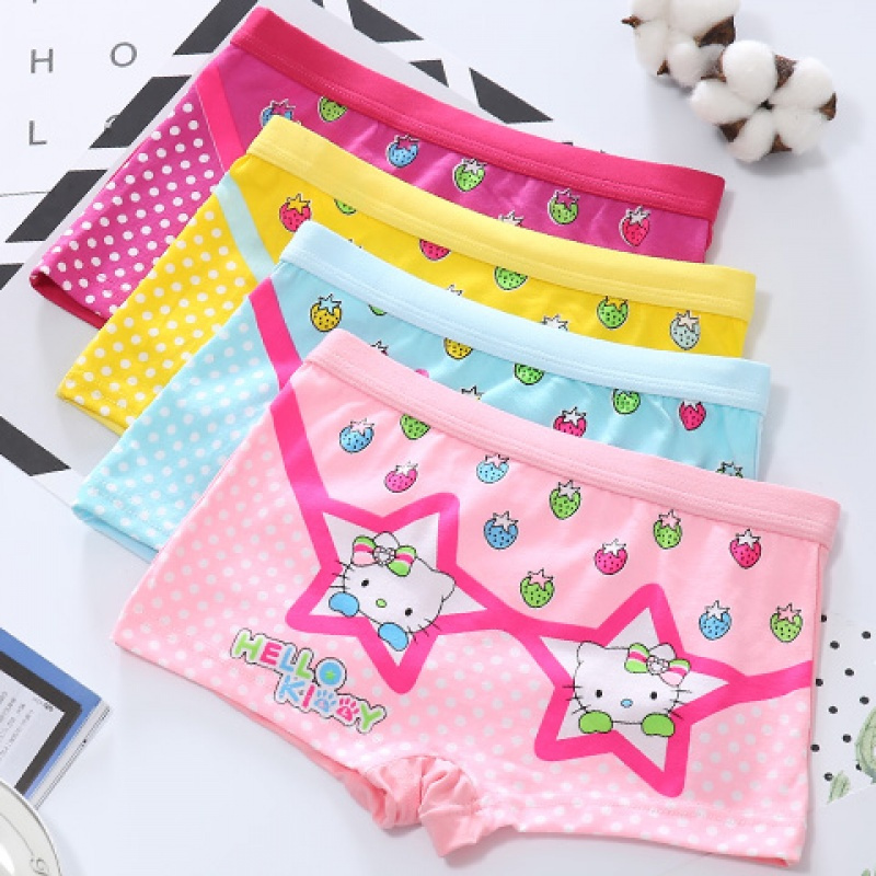 5条装女童内裤卡通可爱粉色儿童内裤小女孩平角内裤宝宝孩子其他居家