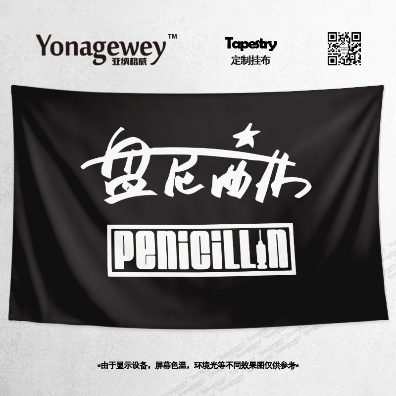 penicillin盘尼西林乐队粉丝现场应援定制周边旗帜海报挂毯