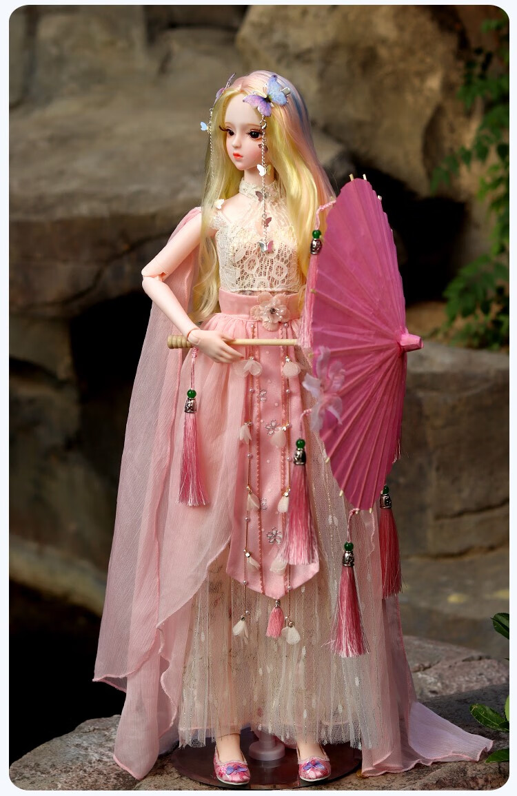德必胜古风公主彤乐芭比洋娃娃60厘米中国风仿真bjd女孩玩具 艾琳娜