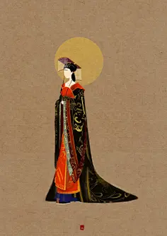 【手绘/插画/漫画】呼葱觅蒜无脸古风图集:一代女皇武则天