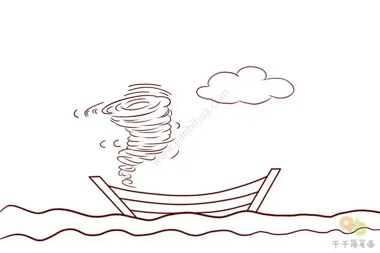 成语大全风雨同舟简笔画