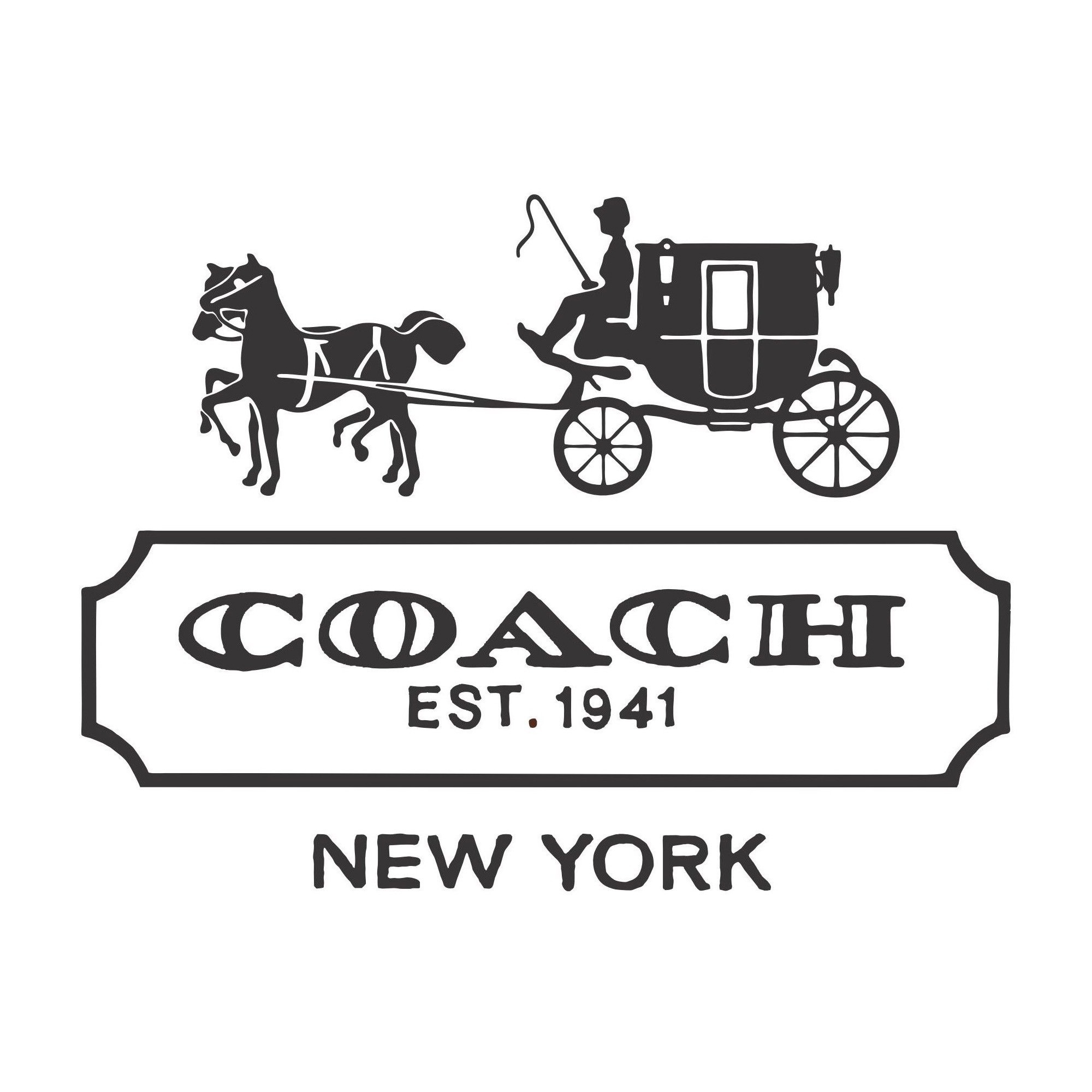 coach 经典标志帆布 troupe 托特包